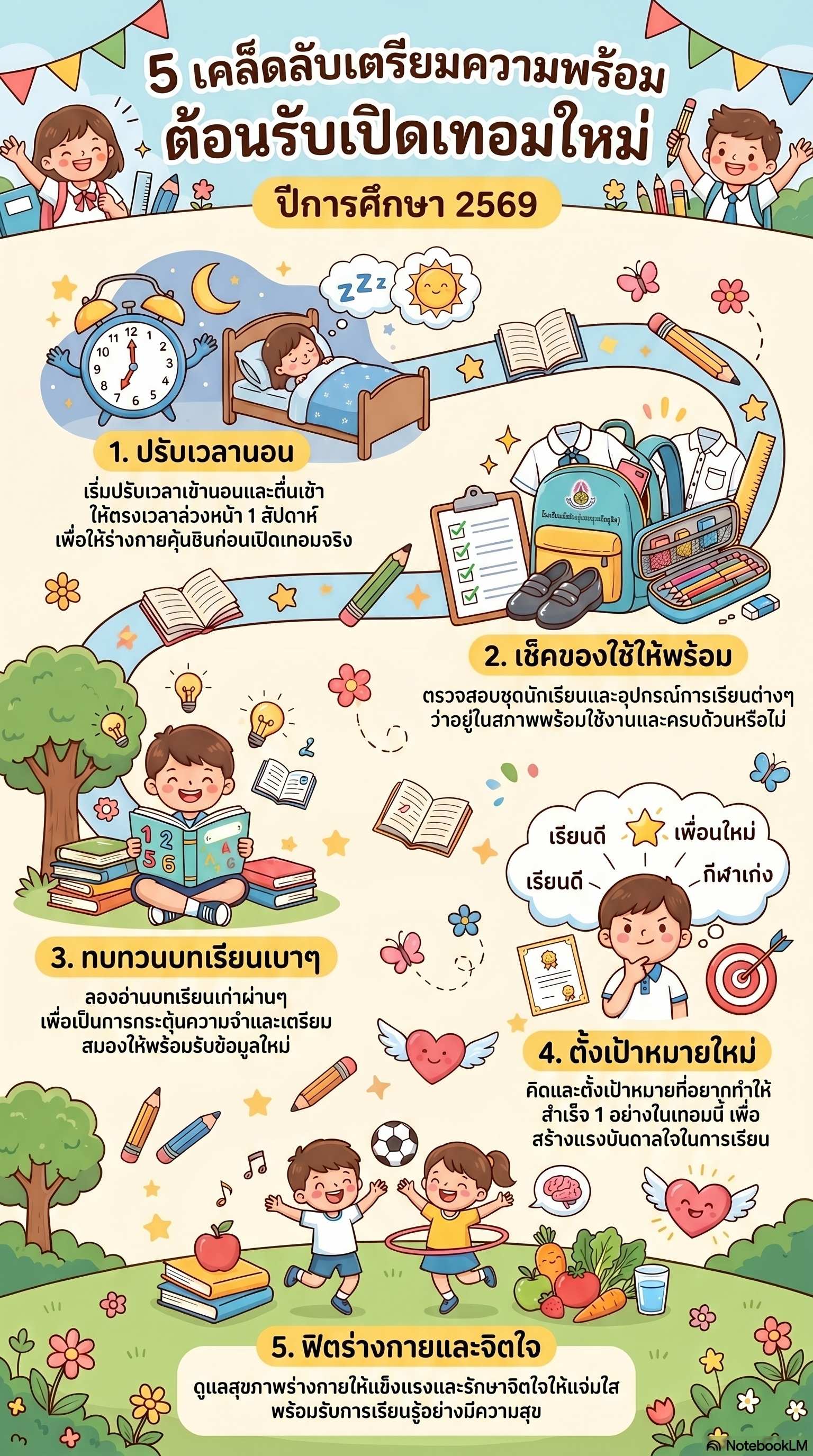 เตรียมความพร้อมก่อนเปิดเทอม
